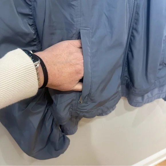 Athleta Wayfarer Bomber Jacket Coastline Blue - Picture 6 of 10